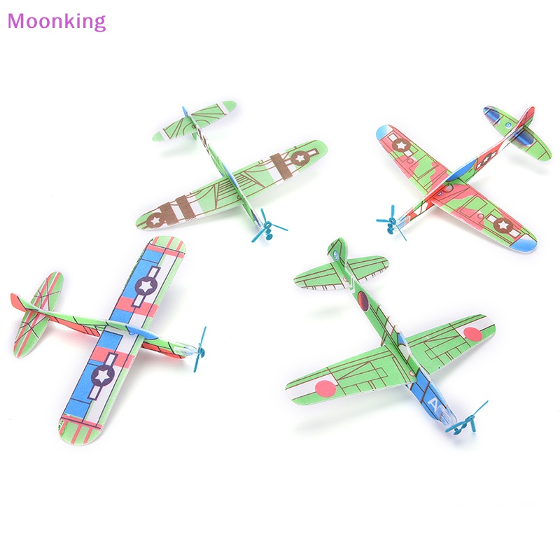 Moonking 12PCS/Set Foam Glider Prop Flying Gliders Plane Aeroplane Kids