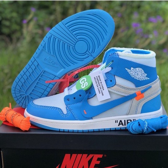 Off-White x Air Jordan 1 UNC blue for whale AQ0818-148