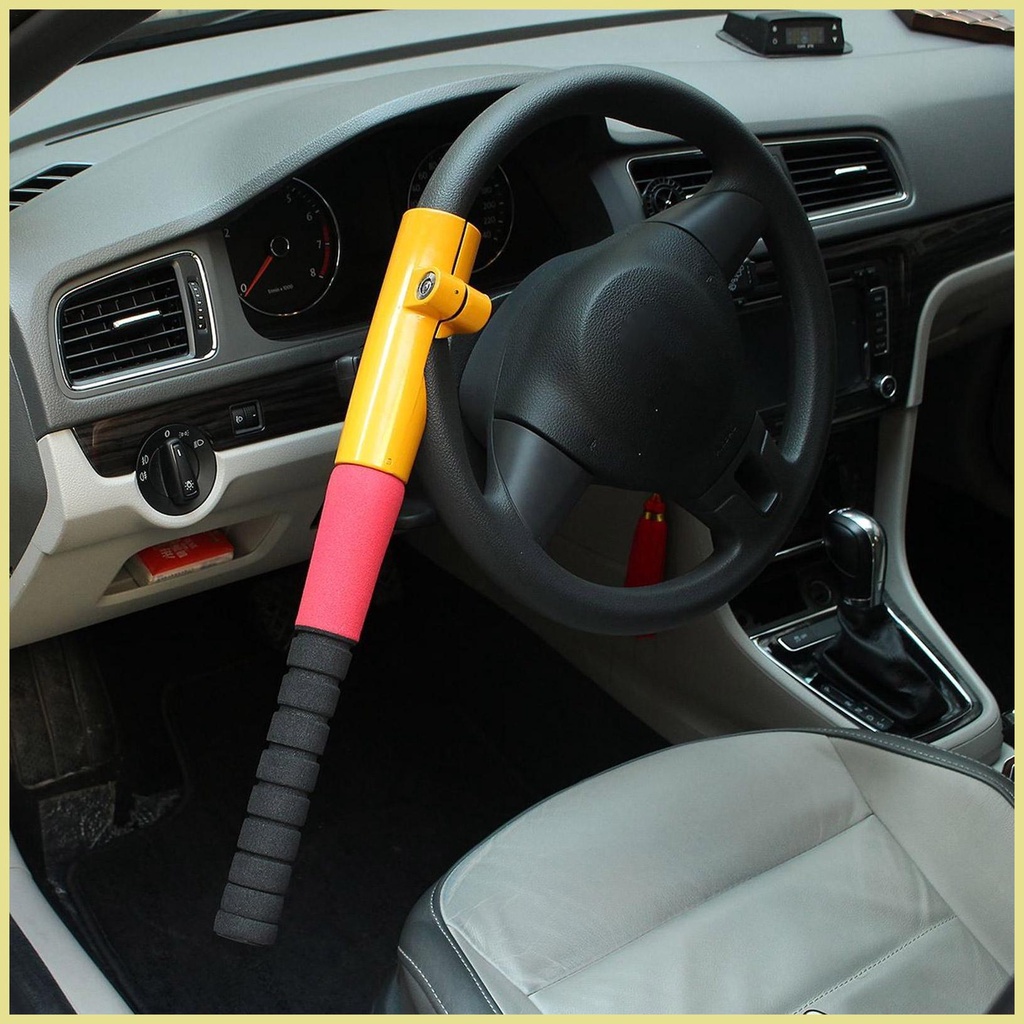 Steering Wheel Lock Bar Heavy Duty Car Steering Wheel Baseball Lock