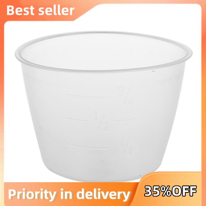 Plastic 120ml Electric Cooker Rice Measuring Cup 2pcs Clear White