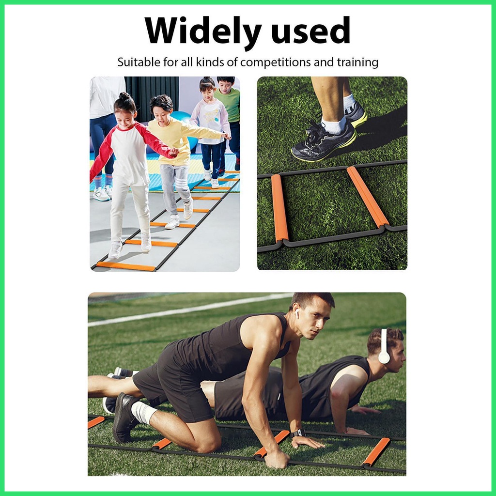 Agility Ladder Instant Setup Bouncing Fitness Ladders for Speed and