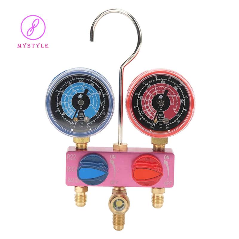 HSM02 G1/4 Condition Manometer Pressure Gauge Diagnostic Manifold