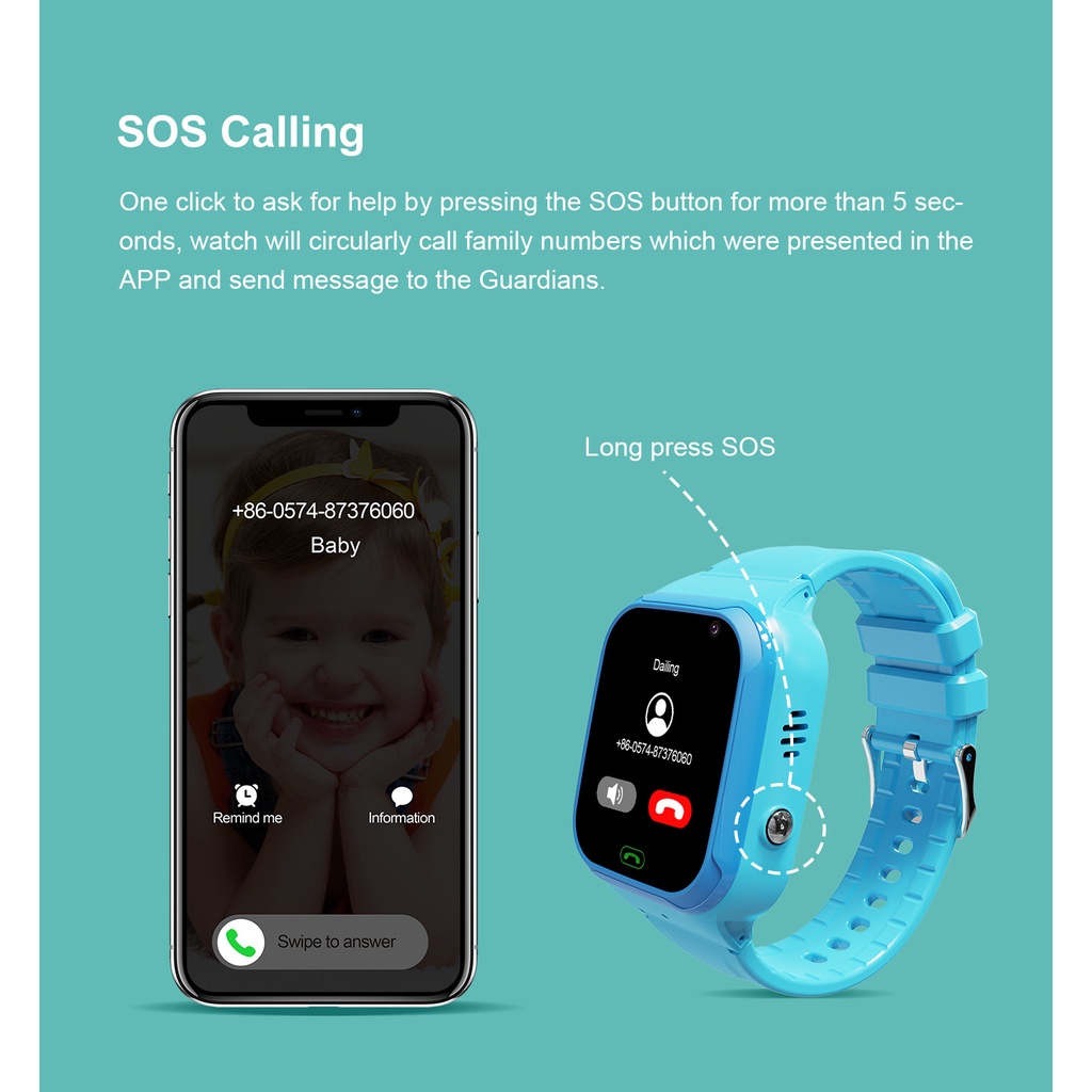Kids Smart Watch 4G Video Call SOS LBS WIFI Location Waterproof Sports Camera Phone Watch Smartwatch for Kids Boys Girls
