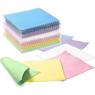 10-50Pcs Sterling Silver Polishing Cloth Silver Color Cleaning Cloths With  Individually Package Soft Clean For Jewelry Tool