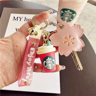 Fashion Starbucks Coffee Cute Pink Cup Keychain Kawaii Trendy Milk Tea Cup  Keyrings Jewelry for Women Brithday Gifts Accessories - AliExpress