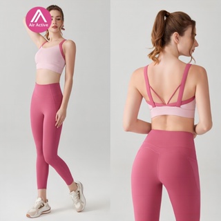 「Two Pieces Set」Fitness Padded Sport Bra Tight Fitting Sports Yoga Pants  Leggings ShockProof Sports Bra For Women Quick Dry Sport Wear Set For Women