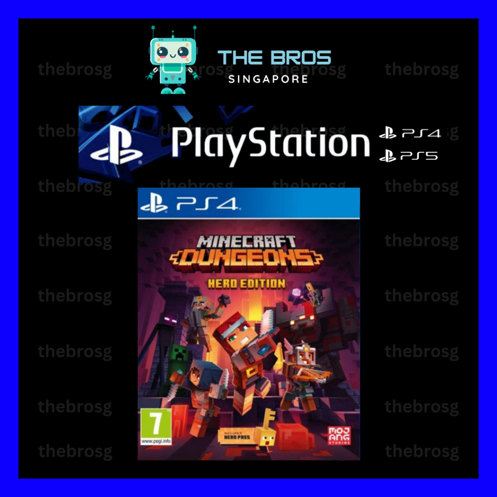 ⭐ PS4 PS5 PlayStation Digital Game Minecraft Dungeons
