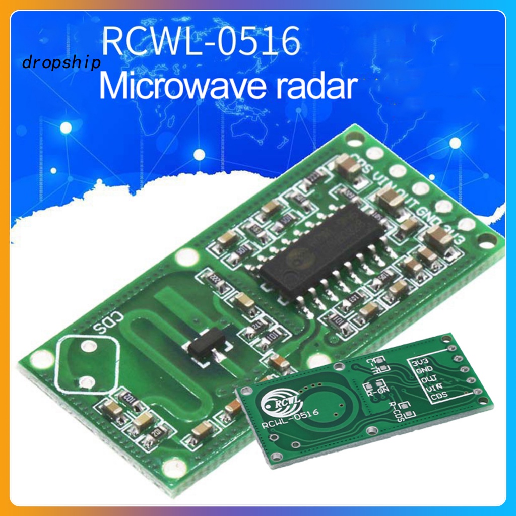 DRO_ RCWL0516 Microwave Radar Sensor Module Human Body Induction