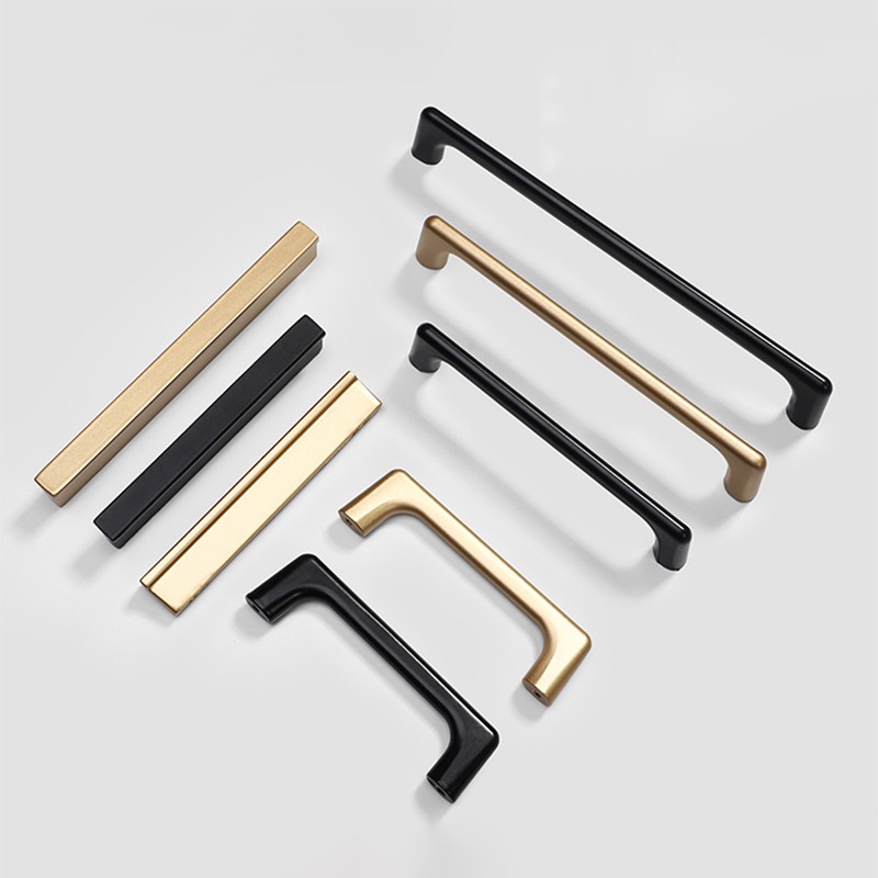 Direct Sale Modern Drawer Pull Handle Minimalist Black And Gold ...
