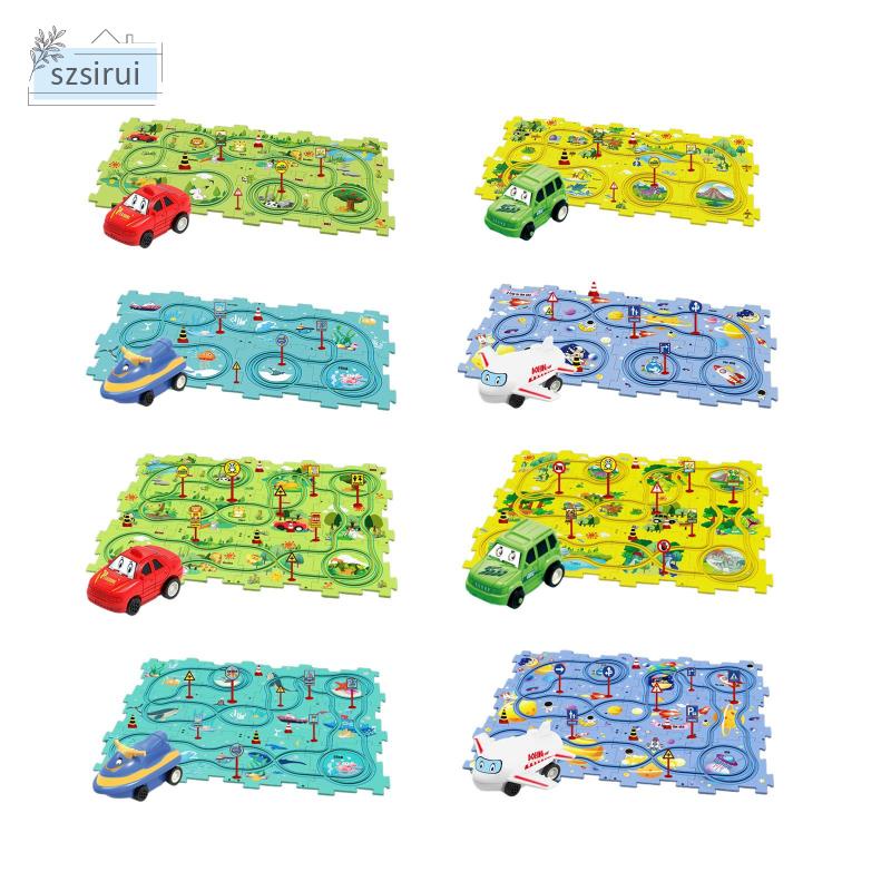 [szsirui] Puzzle Track Play Preschool Educational Toy Rail Car Building ...