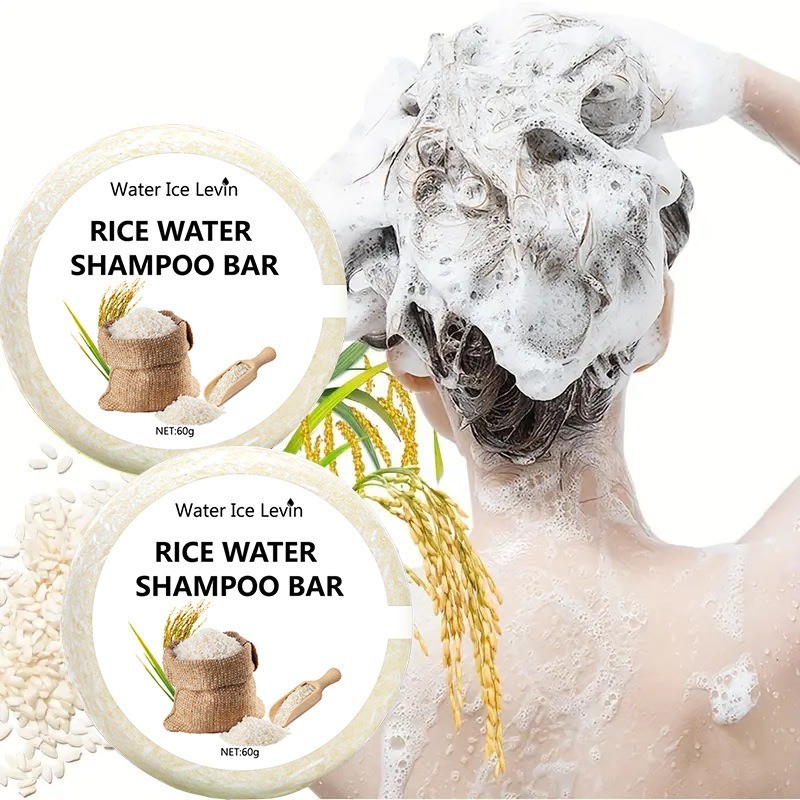 Rice Water Shampoo Bar - Deep Cleansing, Oil Control, Leaving Hair ...