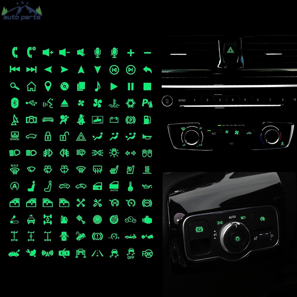 132Pcs/Sheet Car Lighting Stickers / Auto Accessories Universal ...