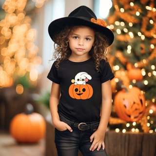 Halloween Shirts Women, Vintage 3/4 Sleeve Blouse Cute Funny Pumpkin  Printed T-Shirts Loose Fit O-Neck Trendy Tee Tops