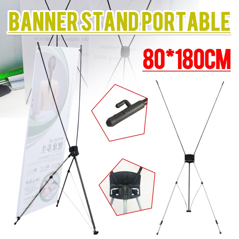 X Banner Stand Standee Tarp Stand Tarpaulin Stand Heavy Duty Display