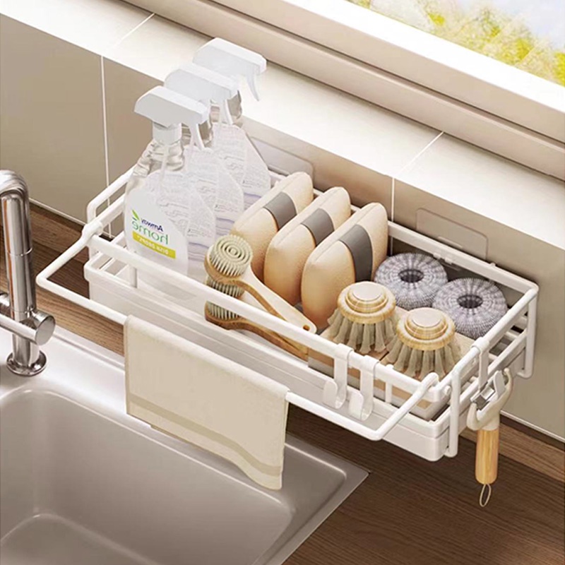 Dishwashing Cloth Drain Rack, Dish Soap Sponge Rack, Kitchen Storage ...