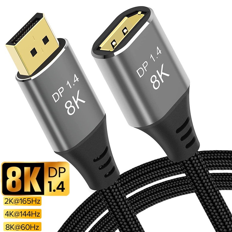 DisplayPort 1.4 Extension Cable 8K DP Male To Female Line Display Port ...