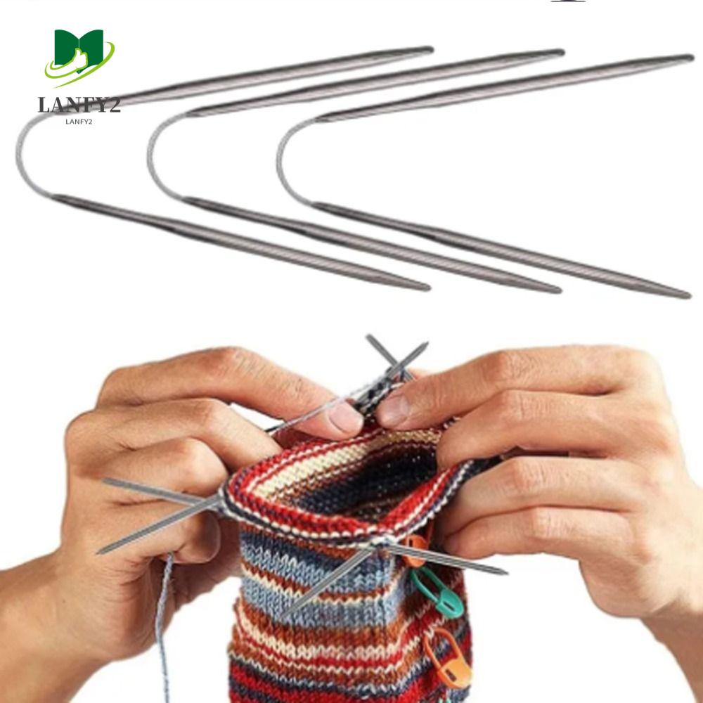ALANFY 3pcs Knitting , Crochet Multi Size Circular Knit Needles