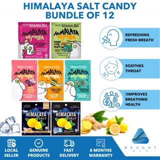 HIMALAYAN RED SALT MINT CANDY 8 PACKS x 15G BREATH REFRESH ENERGETIC