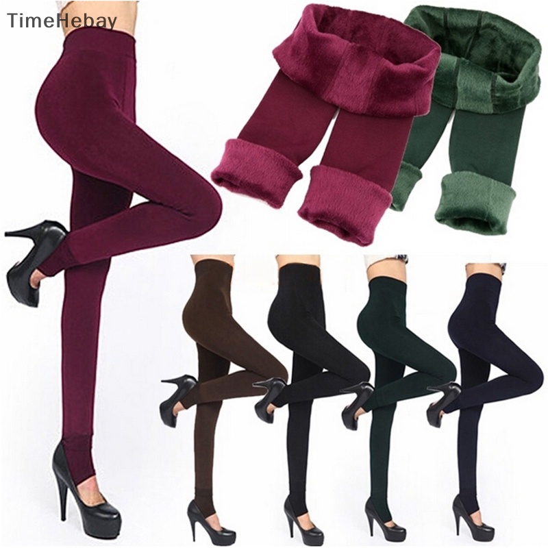 TimeH Fashion 6Colors Brushed Stretch Fleece Lined Thick