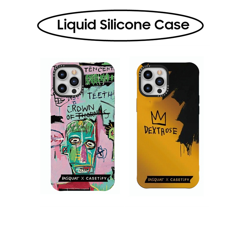 Casetify JeanMichel Basquiat Crown Soft Liquid Silicone TPU Case Cover