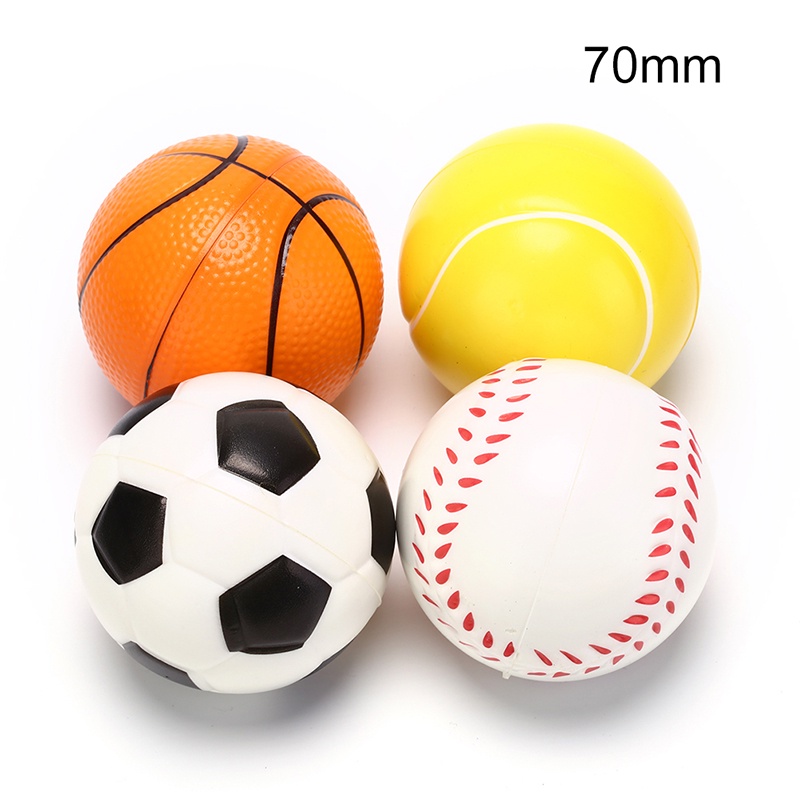 Glowingbubbles hand football exercise soft squeeze stress reliever ball