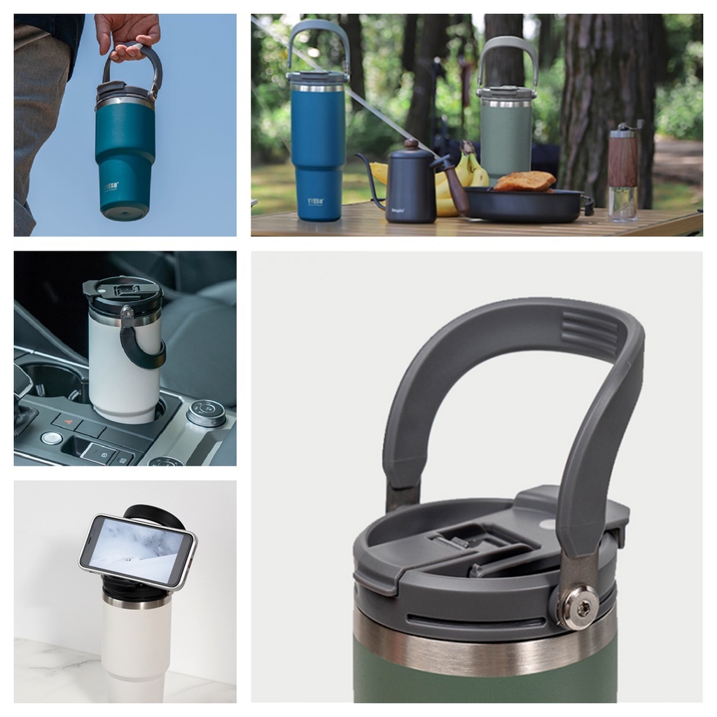 【Ready stock】30oz Bottle Cover, Universal Splash Spill Proof with Straw ...