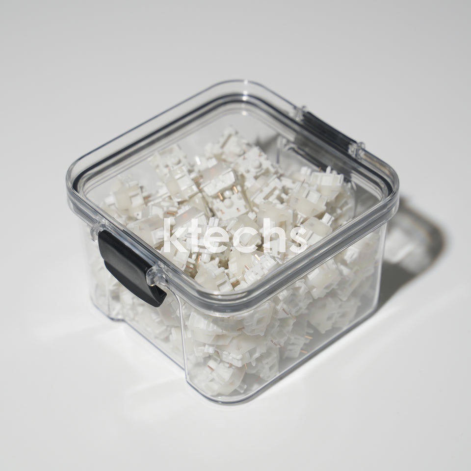 Mechanical Keyboard Switches Container Storage Box Transparent Plastic