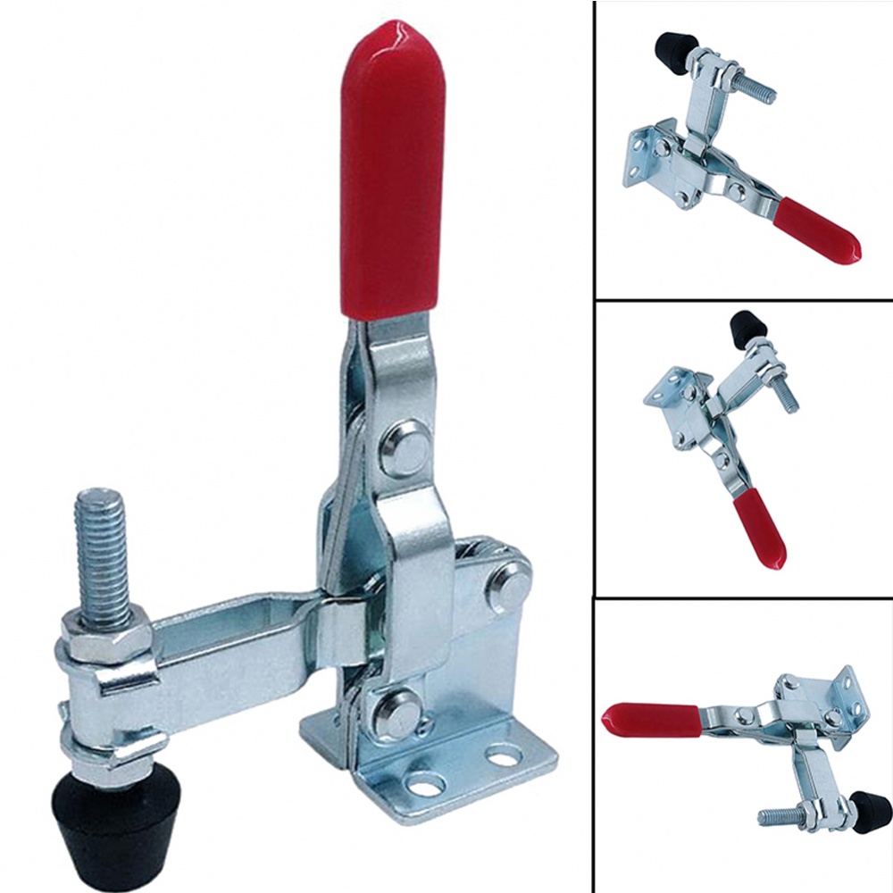 GH 102B Quick Fixture Toggle Clamp with Adjustable Rubber Tips 2Pcs