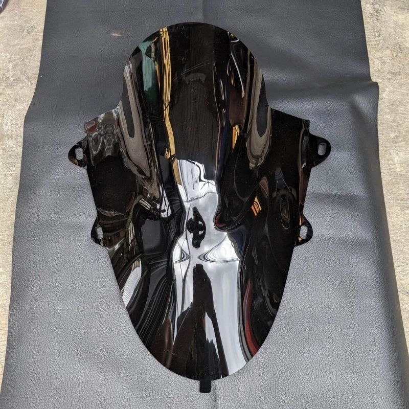 HITAM Windshield visor r15 v3 jenong riben model clear smoke black 3mm ...
