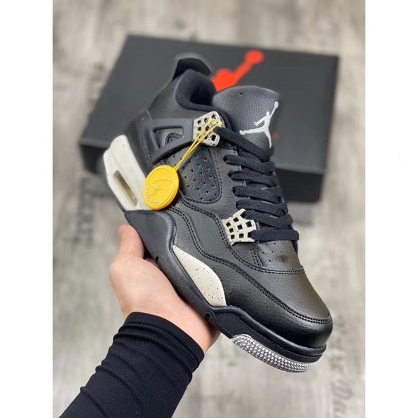 jordan 4 shiny black