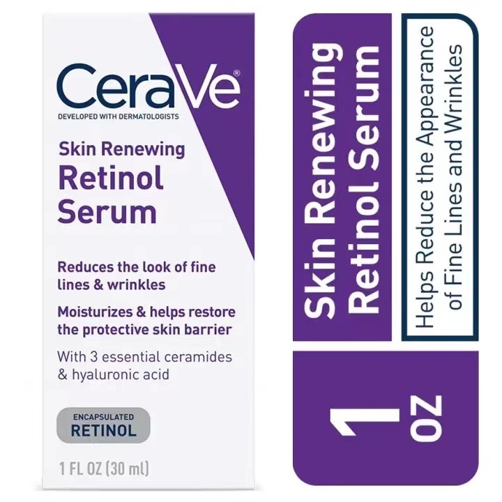 CeraVe Skin Renewing Retinol Serum For Anti-Aging, Smoothing Fine Lines ...