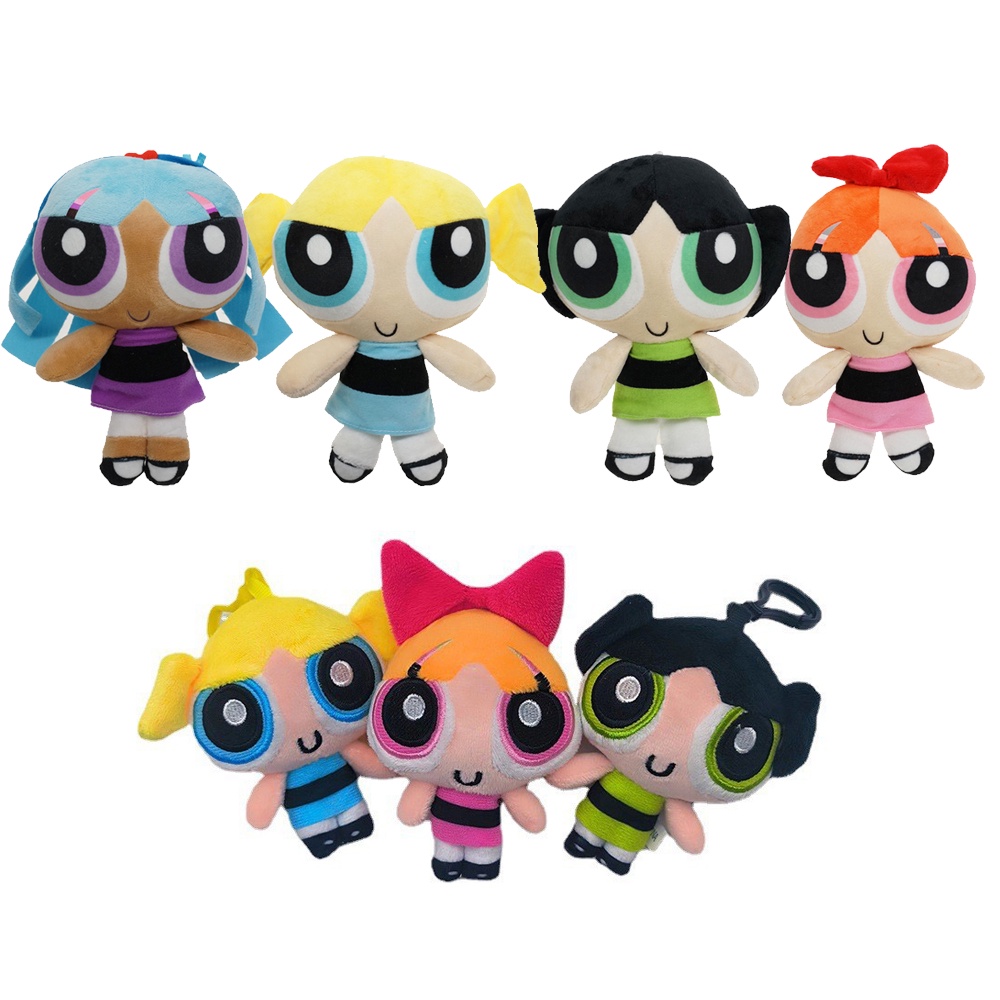 Anime Powerpuff Girls Plush Toys Cartoon Blossom Bubbles Buttercup ...