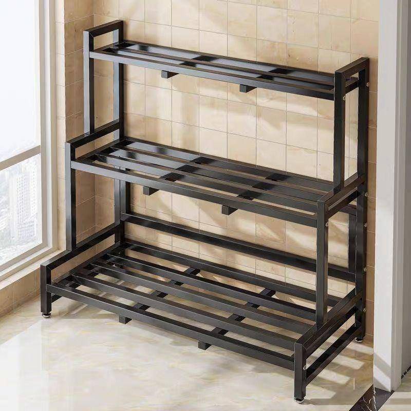 Iron flower rack, storage rack, indoor and outdoor household flower ...