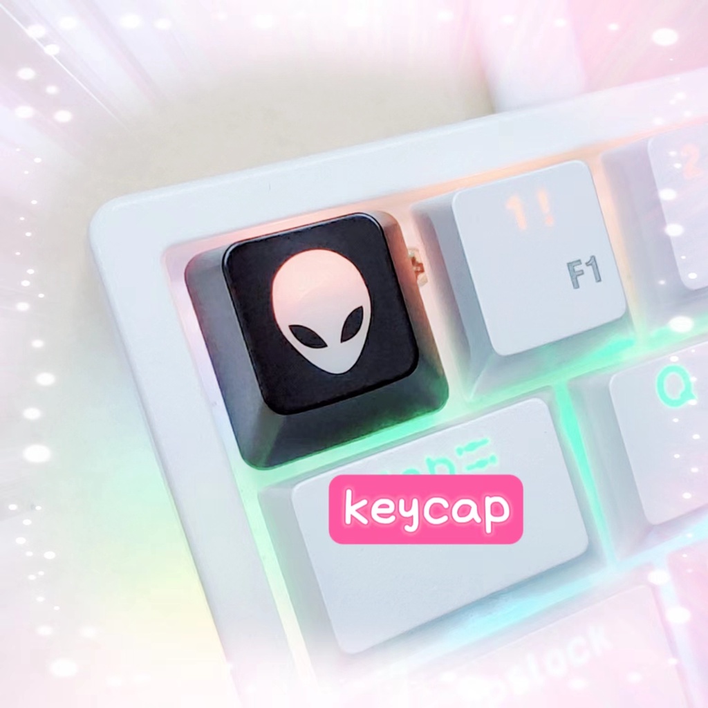 1pcs ALIENWARE Unique Keycap Alien Light Translucent Keycap Suitable ...