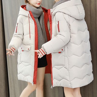 2024 Long Down Parka Snow Coat Women's Korean Fashion Thicken Winter Hooded  Loose Puffer Jacket Female Windproof Warm Outwear