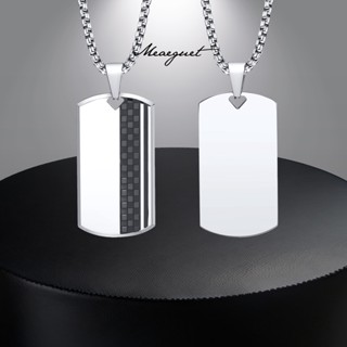 Mens dog tag deals pendant necklace