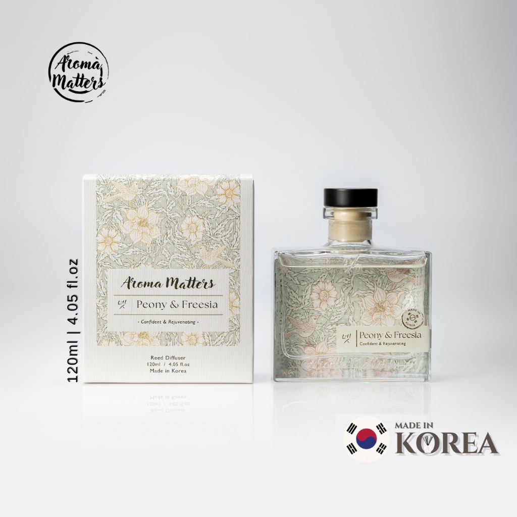 Aroma Matters Peony & Freesia Reed Diffuser Made In Korea 120ml and ...