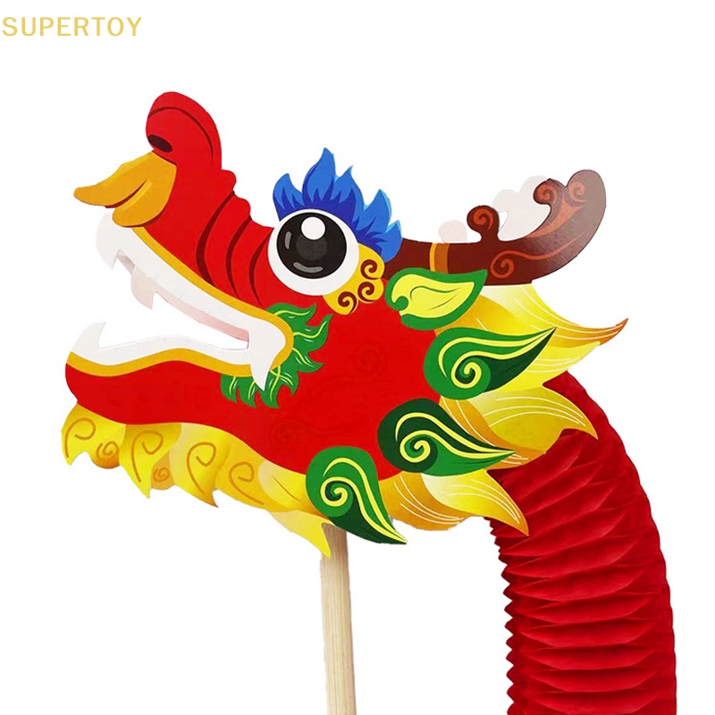 SUPERTOY DIY Paper Dragon Craft Material Chinese New Year DIY Dragon ...