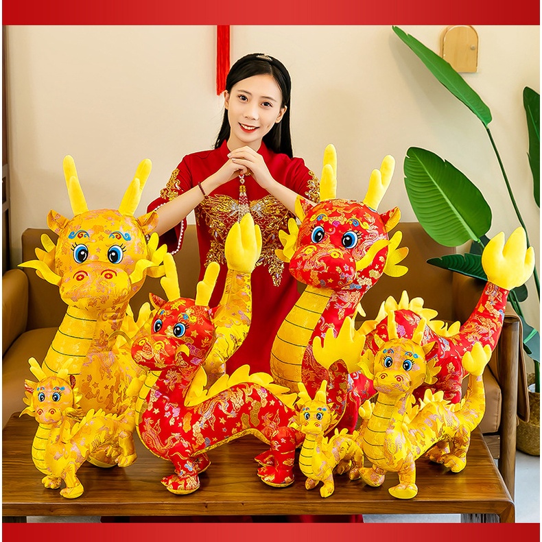 Year of the Dragon Mascot Plush Toy Doll 2024 Mascot Activity New Year ...