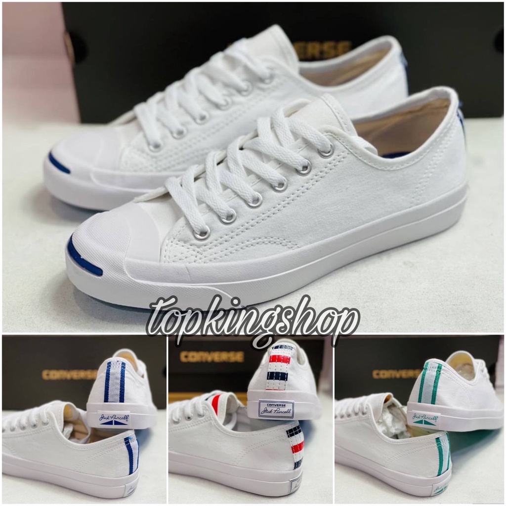 converse jack purcell basque border white