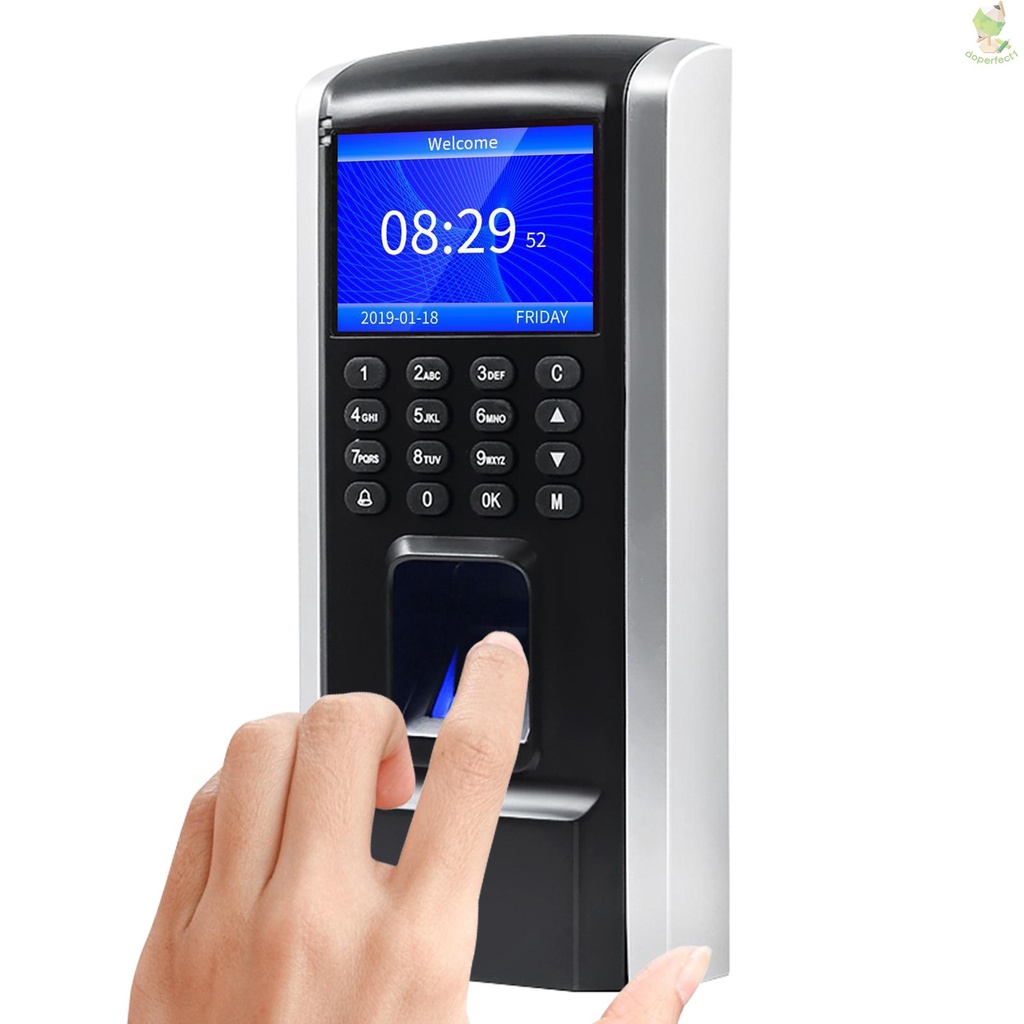 Fingerprint Access Control Time Attendance Machine Biometric Time Clock ...