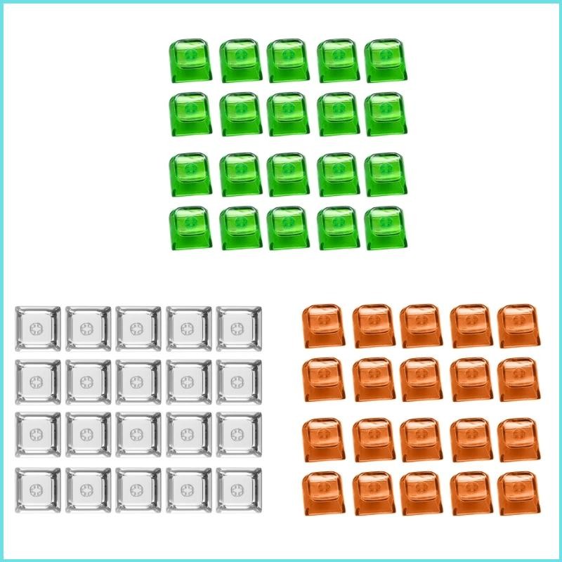 XDA Keycaps Mechanical Keyboard 1U Caps Blank Transparent Crystal ...