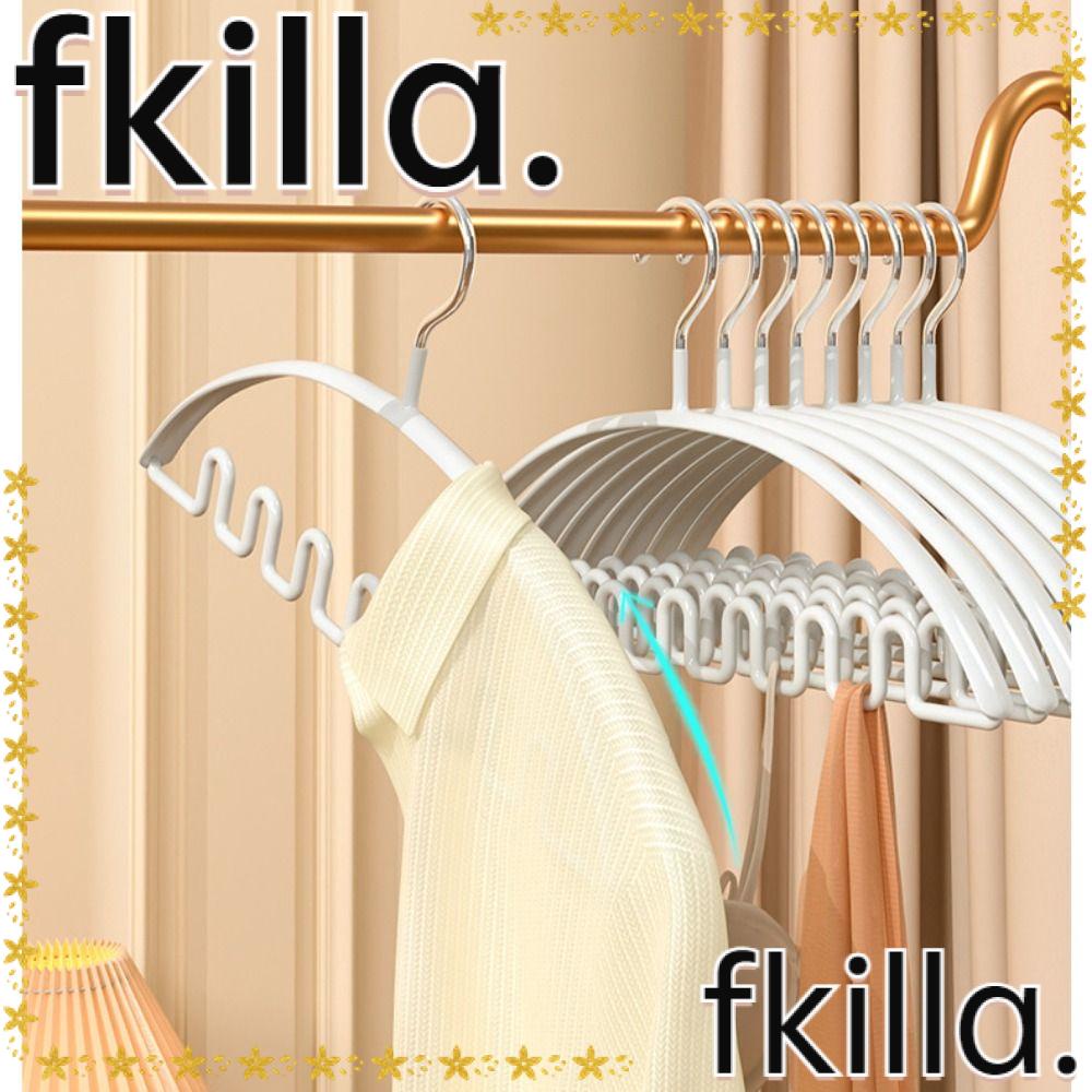 FKILLA 5 pcs Support Hangers, Multifunction Waves Clothes Drying Rack
