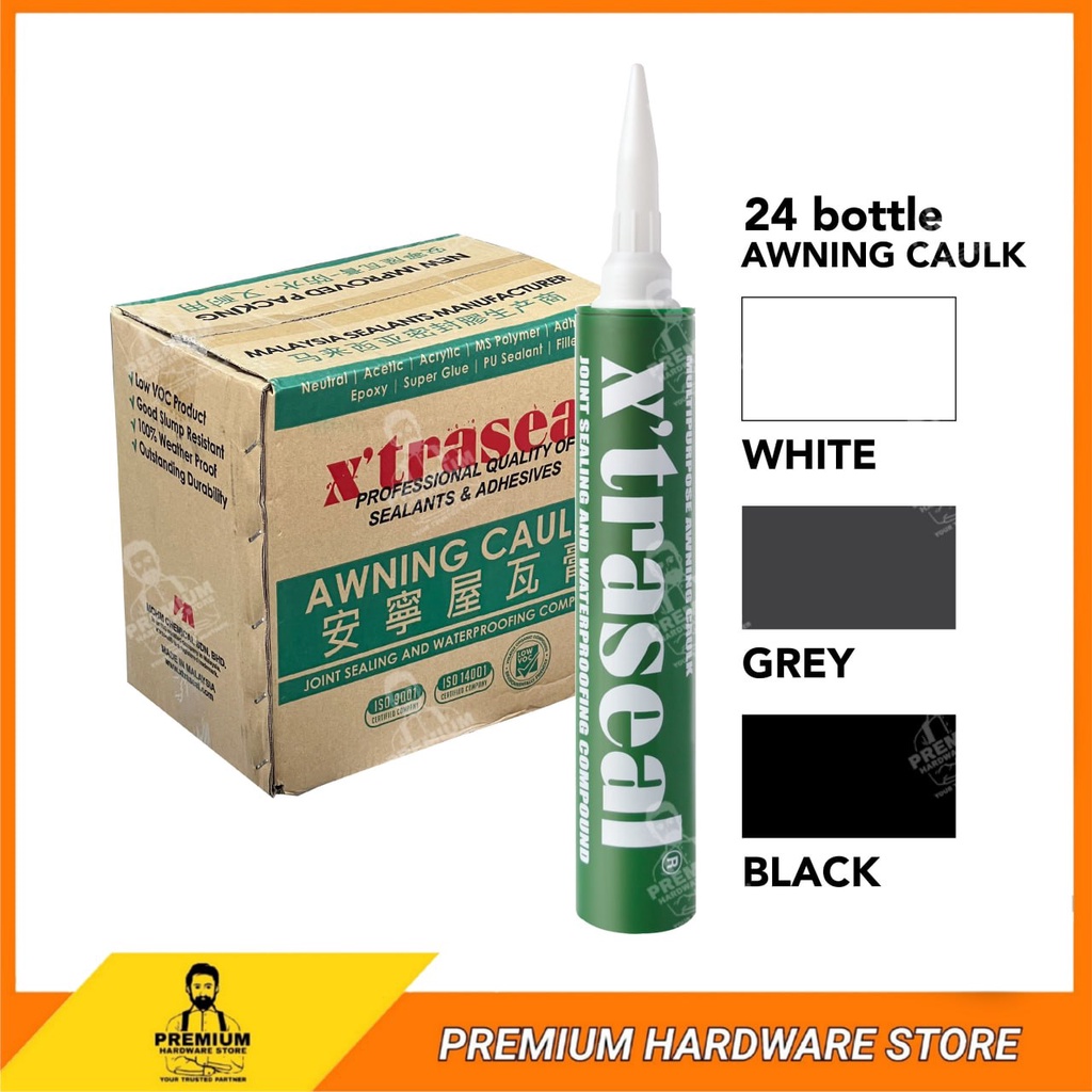 Xtraseal Awning Caulk And Roofing 400ml 24 Pcsbox Silicone Sealant Awning Acrylic Latex Silicon 1824