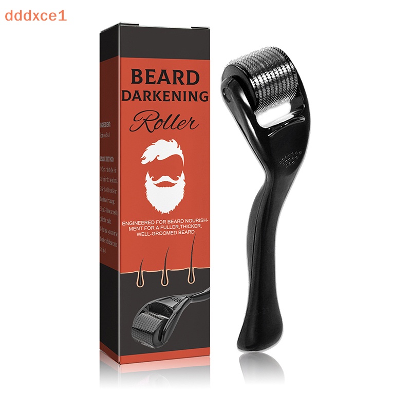 [dddxce1] Natural Men Beard Growth Roller Kit Mens Beard Growth Oil