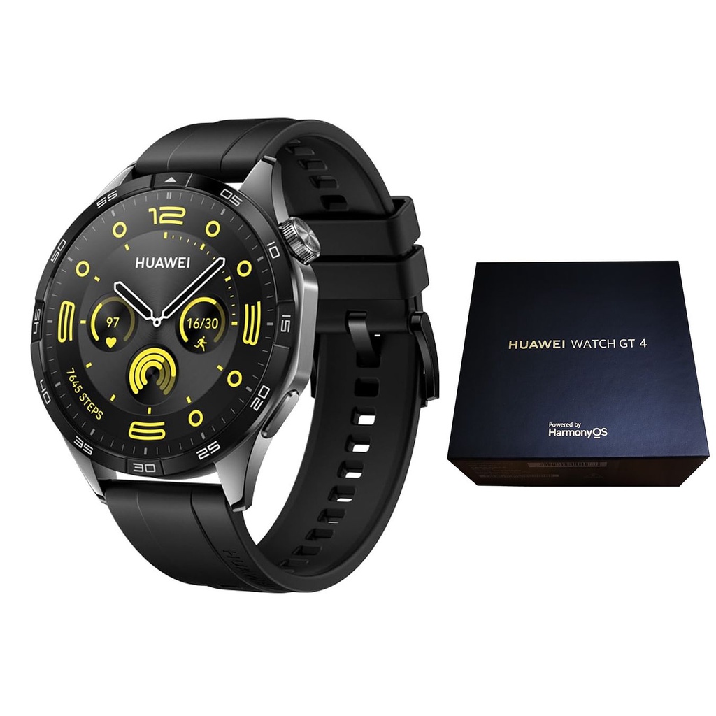 Huawei Watch GT4 46mm GPS Smartwatch (Black) PNX-B19 - AMOLED, 50m ...