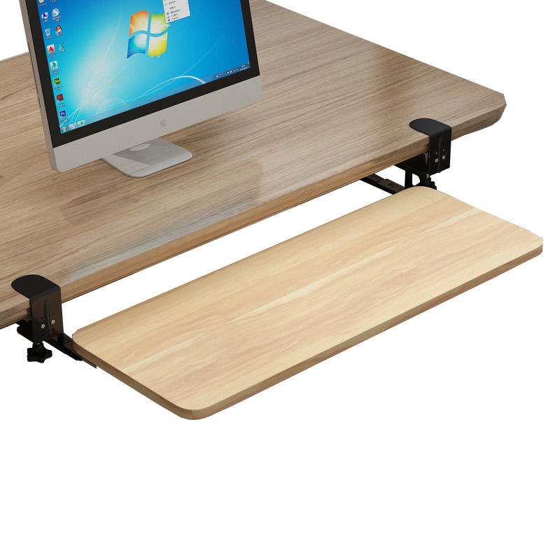 No-Punch Keyboard Tray Sliding Keyboard Shelf Free Installation ...