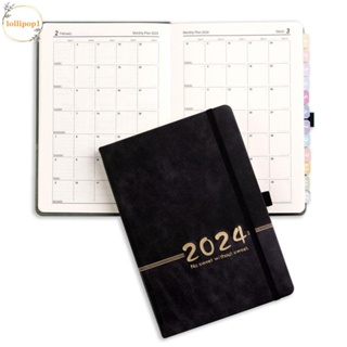 Agenda Daily Planner English 2024 Planner English Notebook Planner 2024  Monthly Planner 