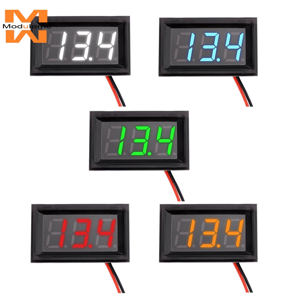 Waterproof Voltage Meter Dc 45 30v Waterproof Golf Cart Digital