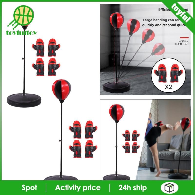 [Toyfulcabin] Boxing Reaction Ball Punch Practice Toys Floor Standing ...